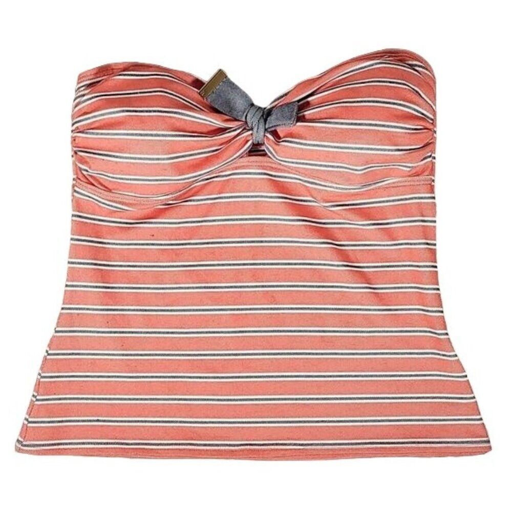 Tommy Hilfiger Striped Tankini Top Sz L